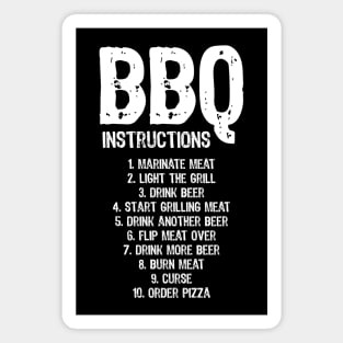 Barbecue instructions Magnet